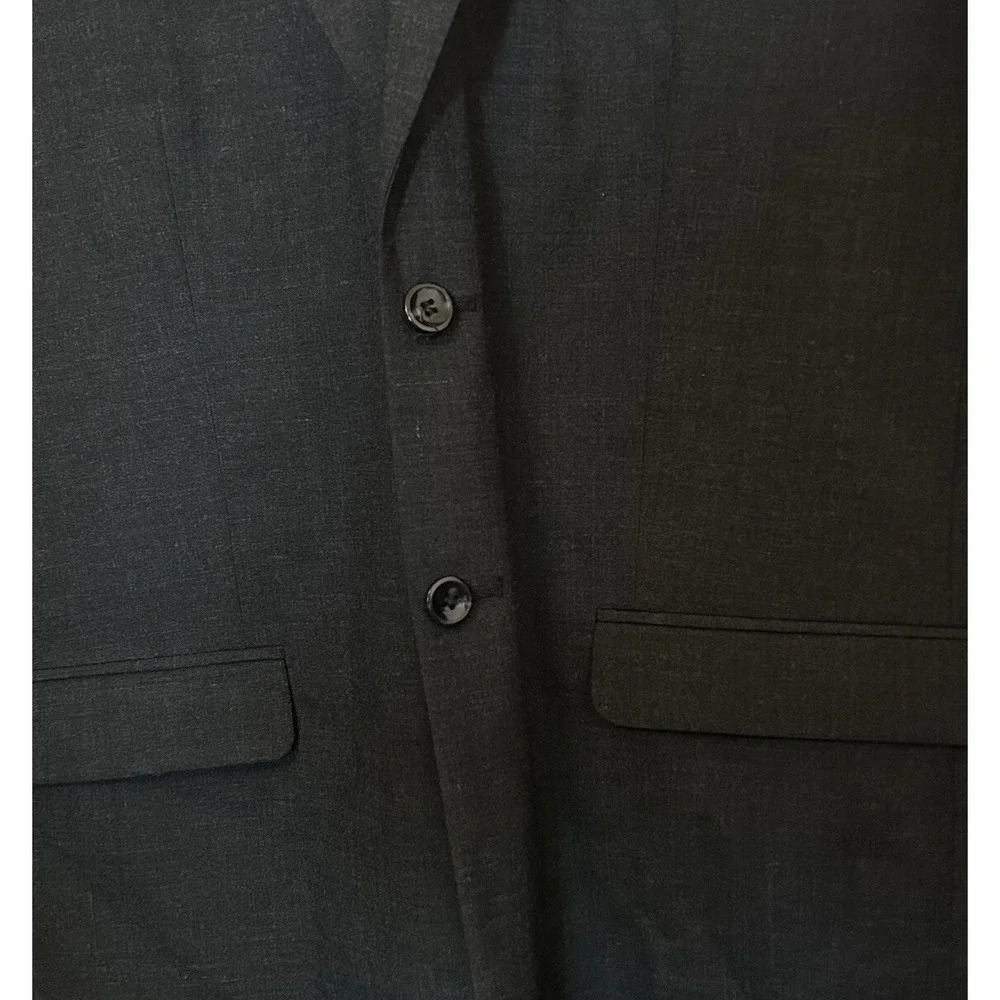 Edward Men's New 50R Charcoal Redwood and Ross Signature Suit Jacket
